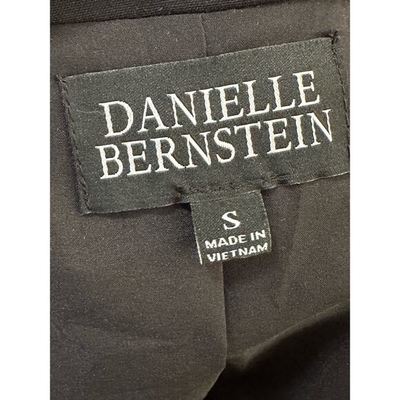 Danielle Bernstein black long sleeves open front jacket size Small - Picture 3 of 10